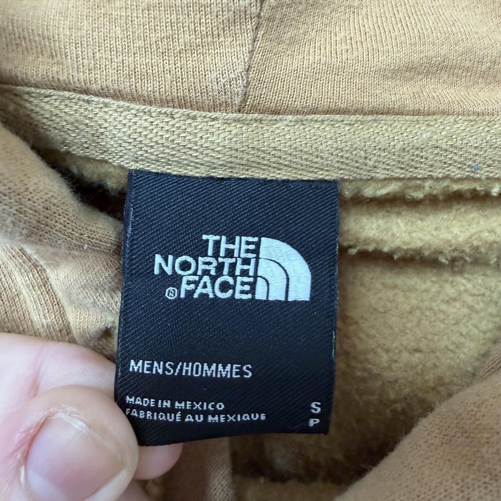 The North Face Hoodie Mens Small Brown Pullover Never Stop Exploring Sweatshirt - Picture 3 of 10